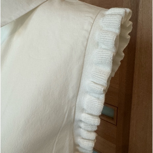 DR2 White Collared Sleeveless Blouse - Size M - Picture 7 of 9